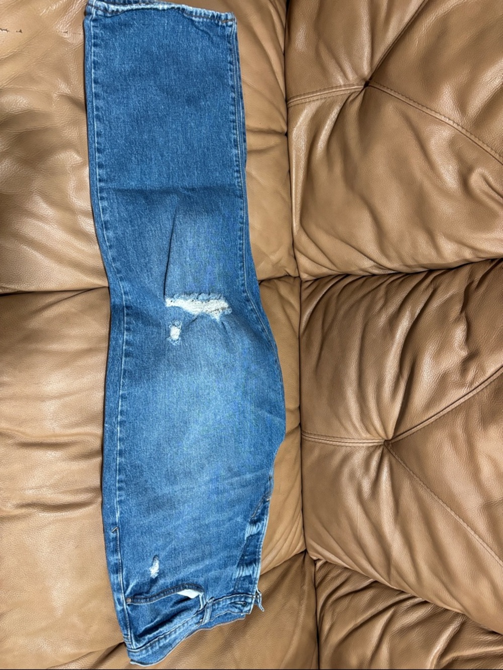 a.n.a Blue Distressed Boyfriend Jeans